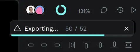 Export progress