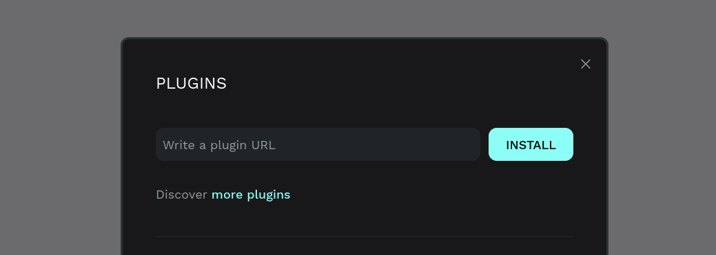 Install plugins using url