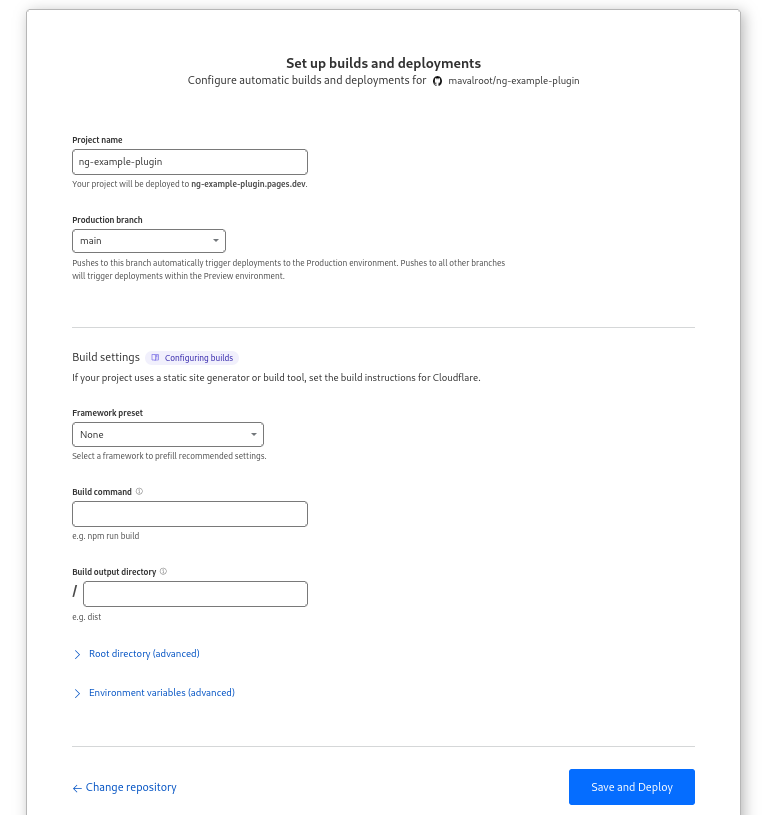 Cloudflare git configuration