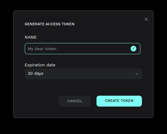 Token expiration