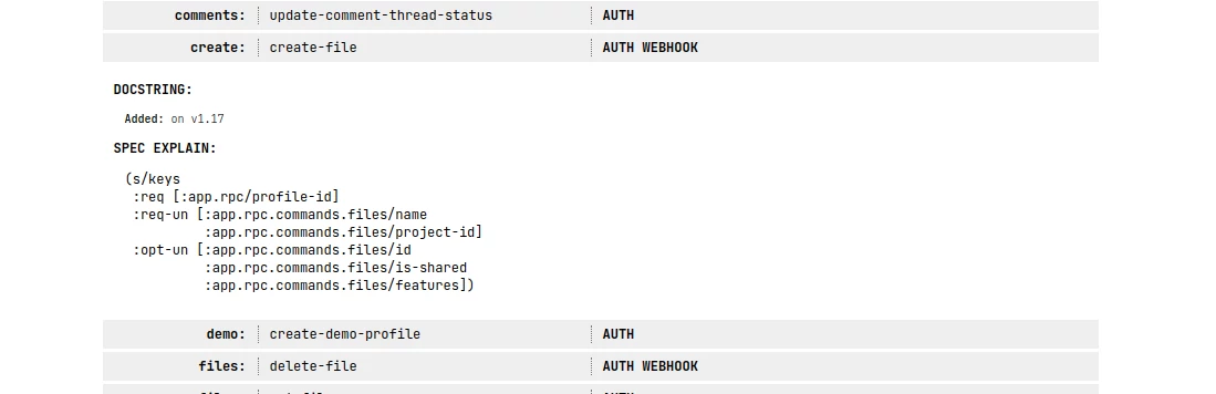 Example of a RPC call